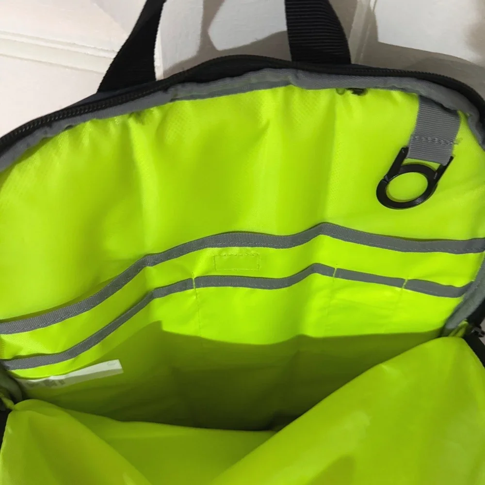 Under Armour Storm 1 Backpack Mens Navy Blue Black Neon Yellow Gym School Bag
